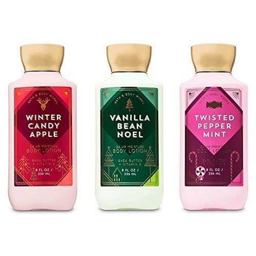 Bath and Body Works Holiday Traditions Christmas Lotion Gift Set of 3 Full Si...