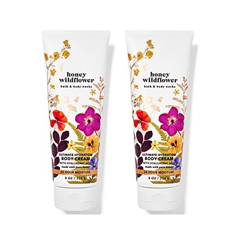 Bath and Body Works Honey Wildflower 2 Pack Ultra Shea Ultimate Hydration Bod...
