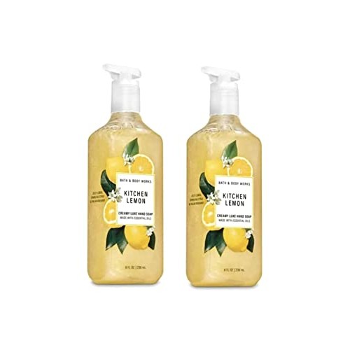 Bath & Body Works Kitchen Lemon Deep Cleansing Hand Soap 2 Pack 8 oz. (Kitche...