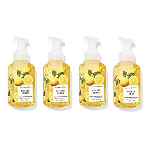 Bath and Body Works KITCHEN LEMON Value Pack - Lot of 4 Gentle Foaming Hand S...