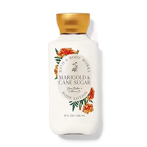 Bath and Body Works Marigold & Cane Sugar Lotion 8 Ounce Shea and Vitamin E (...