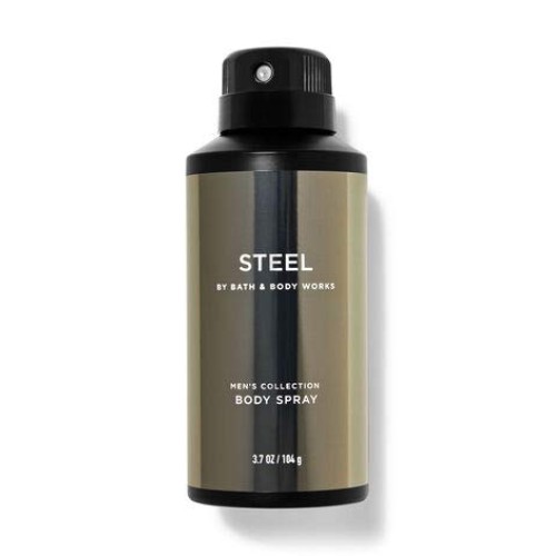 BATH AND BODY WORKS STEEL FOR MEN TRIO GIFT SET - Deodorizing Body Spray - Bo...