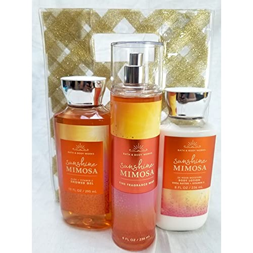 Bath and Body Works - Sunshine MIMOSA Body Care - Full Size 3 Piece Gift set ...
