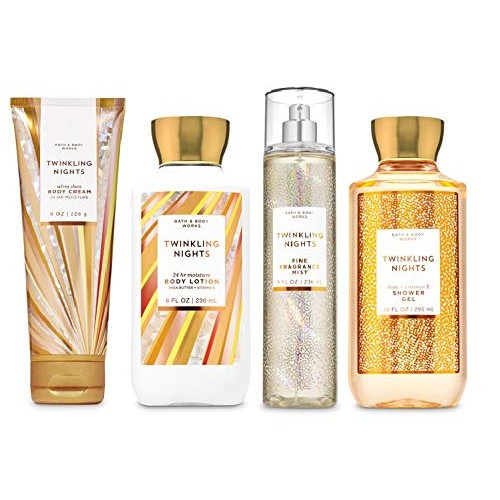 Bath & Body Works TWINKLING NIGHTS - Deluxe Gift Set Body Lotion - Body Cream...
