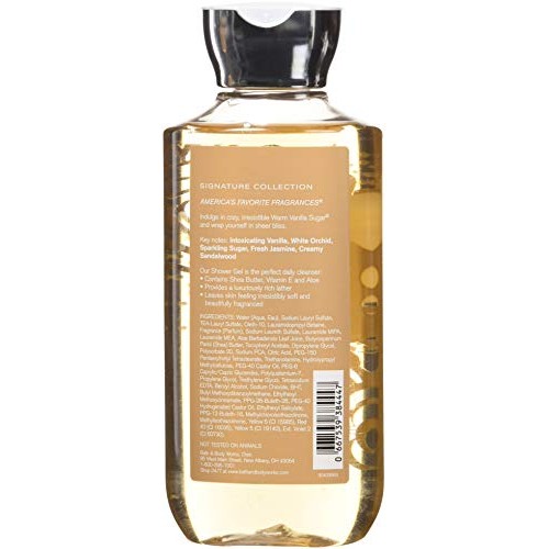 Bath and Body Works Warm Vanilla Sugar Signature Collection Shower Gel, 10 oz...