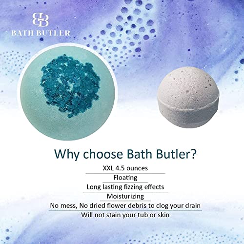 Bath Butler Bath Bombs for Women Spa Package - 6 XL Large Shea Butter Natural...