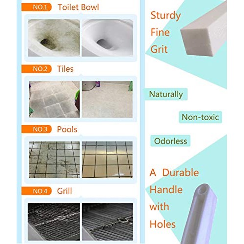 Household Cleaning Cleaner Toilet Pumice - Bathroom Remover Stone with Handle...