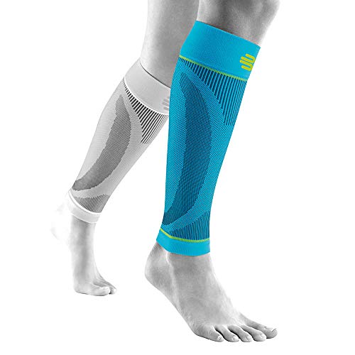 Bauerfeind Sports Compression Lower Leg Calf Sleeves (1 Pair) (Rivera, Small/...