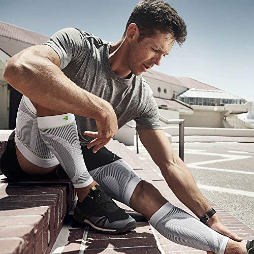 Bauerfeind Sports Compression Lower Leg Calf Sleeves (1 Pair) (Rivera, Small/...