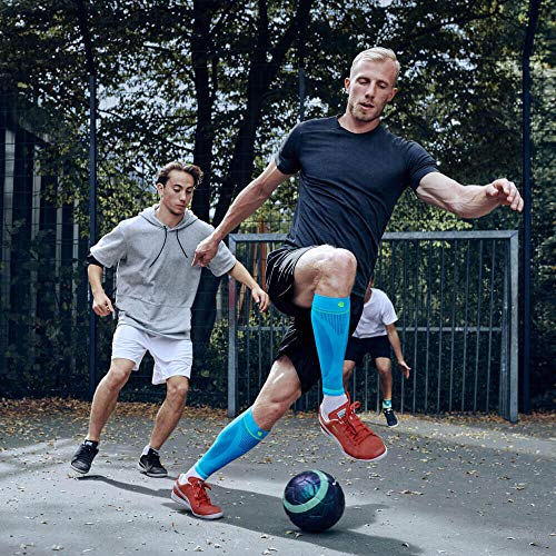 Bauerfeind Sports Compression Lower Leg Calf Sleeves (1 Pair) (Rivera, Small/...