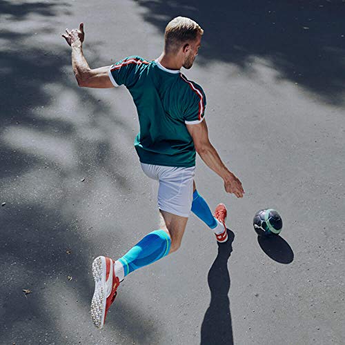 Bauerfeind Sports Compression Lower Leg Calf Sleeves (1 Pair) (Rivera, Small/...