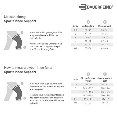 Bauerfeind Sports Knee Support - Knee Brace for Athletes with Medical Grade C...