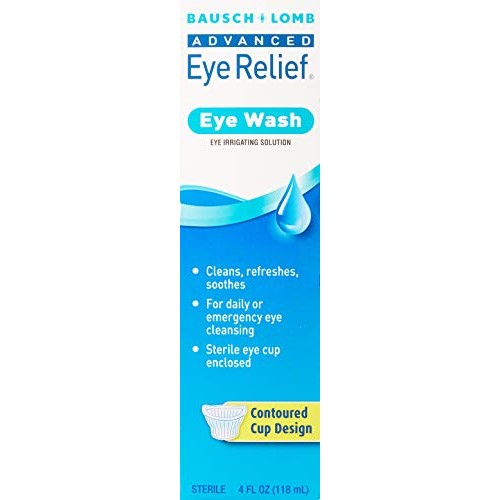 B&L Eye Wash Size 4z Bausch & Lomb Advanced Eye Relief, Eye Wash Eye Irrigati...