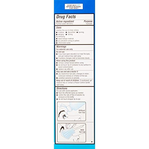 B&L Eye Wash Size 4z Bausch & Lomb Advanced Eye Relief, Eye Wash Eye Irrigati...