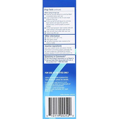 Bausch & Lomb Advanced Eye Relief Eye Wash-4 oz, 2 pack