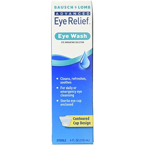Bausch & Lomb Advanced Eye Relief Eye Wash 4 oz (Pack of 4)