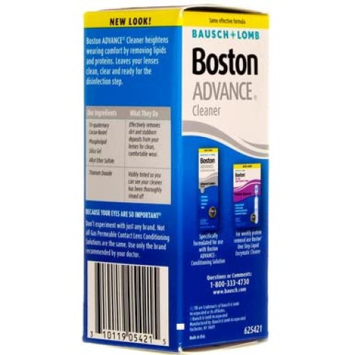 Bausch and Lomb Boston Advance Cleaner, 1 Ounce each (Value Pack of 3)