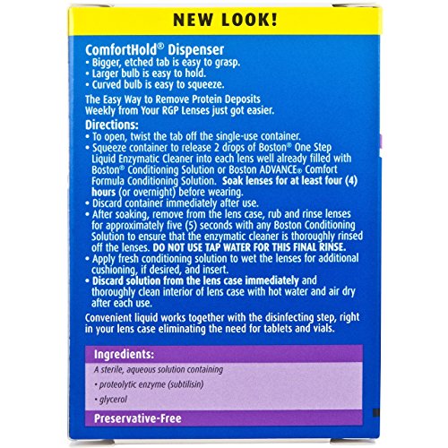 Bausch & Lomb Boston One Step Liquid Enzymatic Cleaner, Protein Remover 3.60 mL