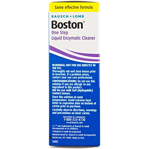 Bausch & Lomb Boston One Step Liquid Enzymatic Cleaner, Protein Remover 3.60 mL