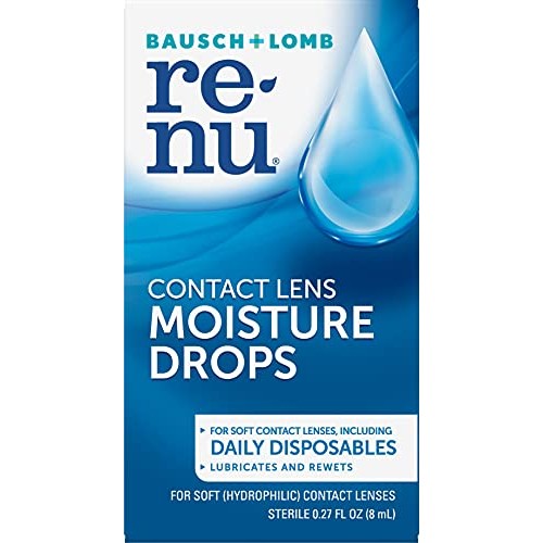Bausch & Lomb-Lubricating and Rewetting Drops for Contact Lenses by Renu, 8 m...