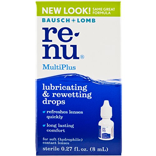 Bausch & Lomb-Lubricating and Rewetting Drops for Contact Lenses by Renu, 8 m...