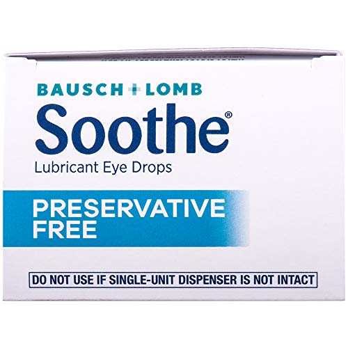 Bausch + Lomb Soothe Preservative-Free Lubricant Eye Drops, Single Use Dispen...