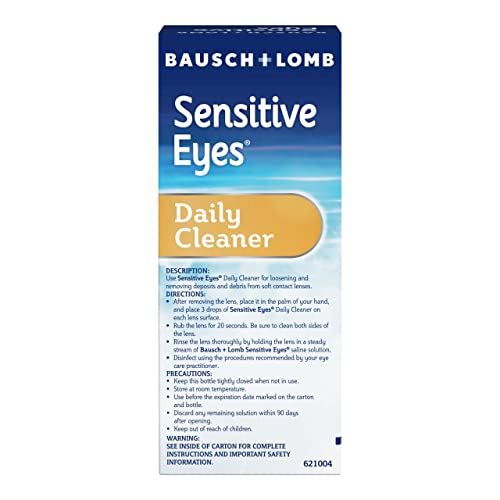Contact Lens Solution by Bausch & Lomb, for Cleaning and Removing Deposits fr...