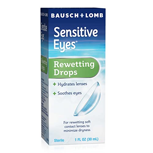 Contact Lens Solution by Bausch & Lomb, for Rewetting Soft Contact Lenses, 1 ...