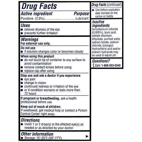 Eye Drops by Bausch & Lomb, Lubricant Relief for Dry Eyes, Maximum Hydration,...