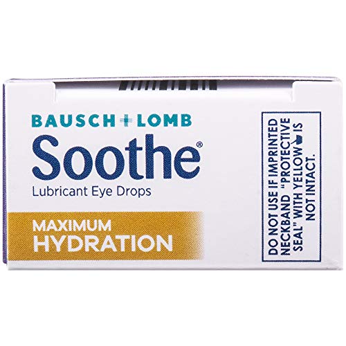 Eye Drops by Bausch & Lomb, Lubricant Relief for Dry Eyes, Maximum Hydration,...