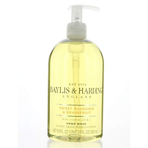 Baylis & Harding Hand Wash 4 Pack, England Sweet Mandarin & Grapefruit and En...