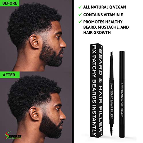 BEST Beard Filler Pen for Men / Pencil & Brush - Fill Patchy & Thin Areas for...