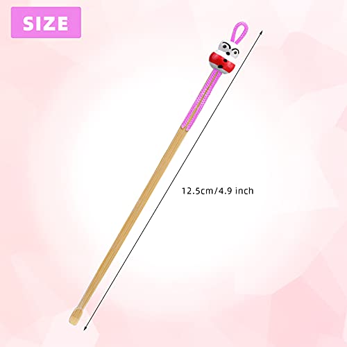  100 Pieces Bamboo Ear Cleaner Ear Pick Mix Cute Doll Bamboo Wax Remover Clea...