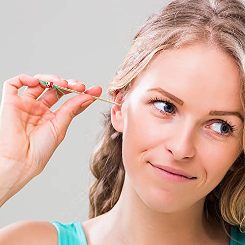  100 Pieces Bamboo Ear Cleaner Ear Pick Mix Cute Doll Bamboo Wax Remover Clea...