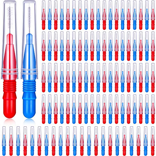 100 Pieces Braces Brush for Cleaner Interdental Brush Toothpick Dental Tooth ...