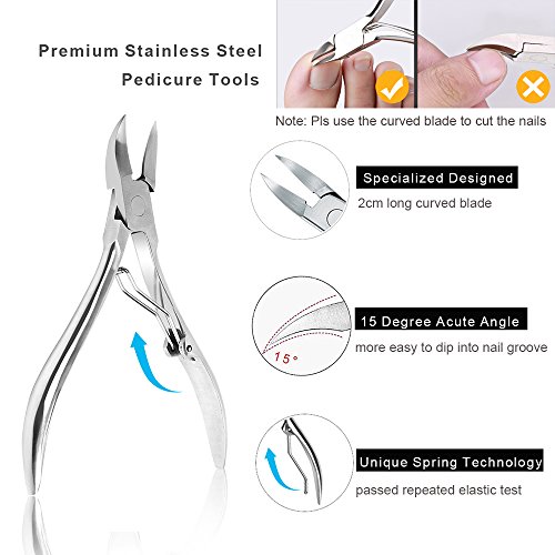 Bcabo Upgraded 8Pcs/set Ingrown Toenail Tools Kit, Premium Nail Treatment Foo...