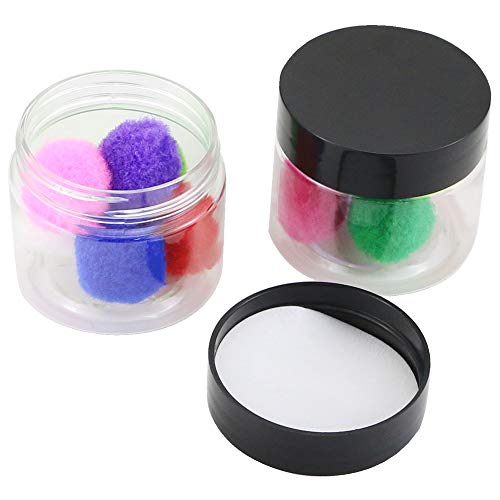 BcPowr 24 Pack Cosmetic Containers, Plastic Sample Containers with Lids with ...