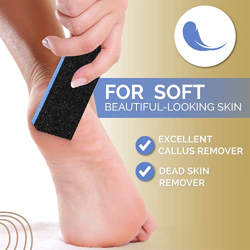 BE-LAIV Foot Pumice Stone for Feet - Ultimate 2-in-1 Foot Scrubber – Professi...