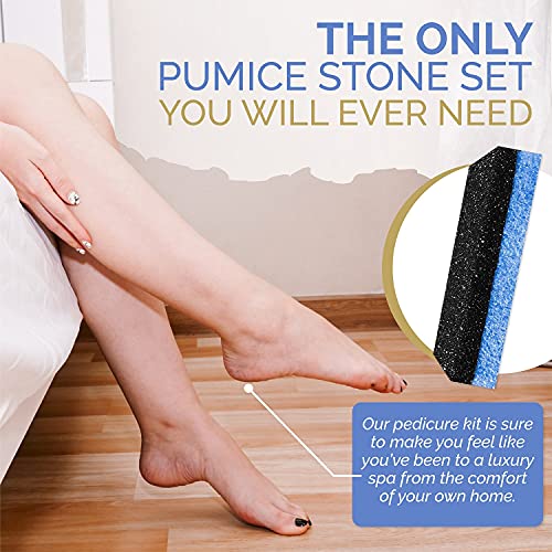 BE-LAIV Foot Pumice Stone for Feet - Ultimate 2-in-1 Foot Scrubber – Professi...