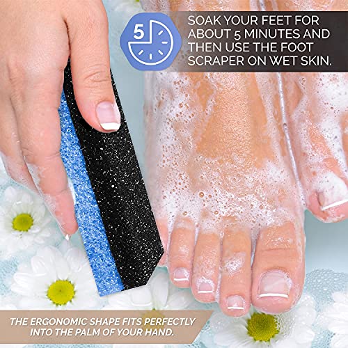 BE-LAIV Foot Pumice Stone for Feet - Ultimate 2-in-1 Foot Scrubber – Professi...