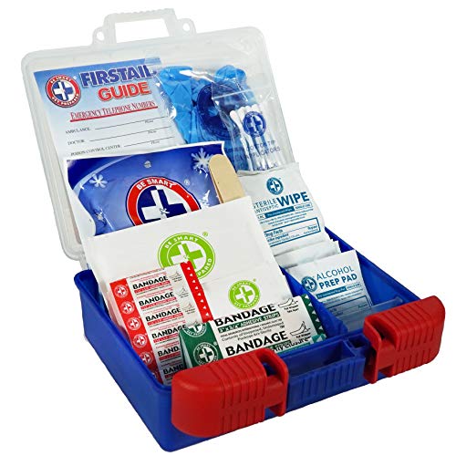 Be Smart Get Prepared 100 Piece First Aid Kit: Clean, Treat, Protect Minor Cu...