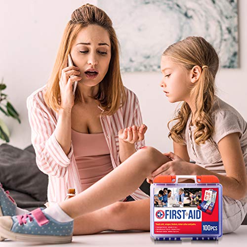 Be Smart Get Prepared 100 Piece First Aid Kit: Clean, Treat, Protect Minor Cu...