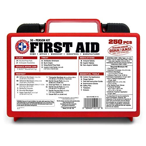 Be Smart Get Prepared First Aid Kit, 250 Piece Set 1 Count