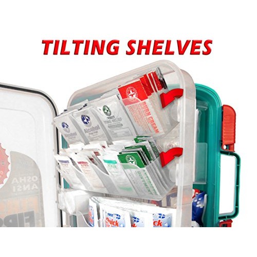 Be Smart Get Prepared First Aid Kit, Red, 326 Piece Set, 1 Count