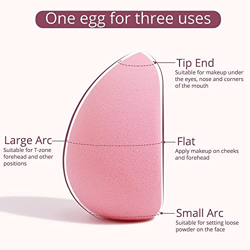 BEAKEY 2 Pcs Makeup Sponge Set, Foundation Blending Beauty Sponge, Flawless f...