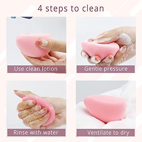 BEAKEY 2 Pcs Makeup Sponge Set, Foundation Blending Beauty Sponge, Flawless f...
