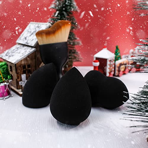 BEAKEY 3+1 Pcs Makeup Sponges with Kabuki Contour Brush, Beauty Sponge Blende...