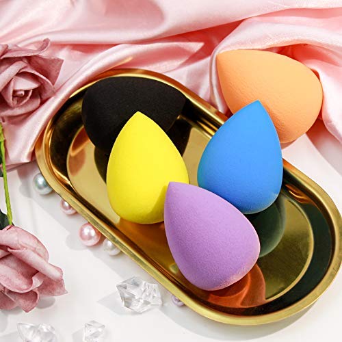 BEAKEY 5 Pcs Makeup Sponge Set, Foundation Blending Beauty Sponge, Flawless f...