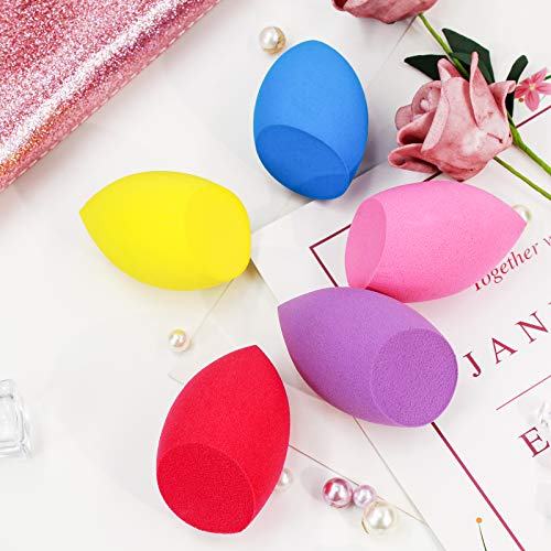 BEAKEY 5 Pcs Oblique Cut Makeup Sponge Set, Foundation Blending Beauty Sponge...