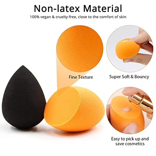 BEAKEY Makeup Sponge, 10 Pcs Latex-free and Vegan Beauty Sponge, Flawless for...